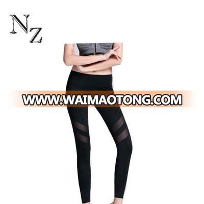 Wholesale gym pants high waist sports custom mesh fitness  leggings yoga pants womens